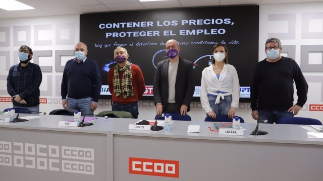 Los sindicatos convocan movilizaciones el 23 de marzo contra la subida de los precios de la energía