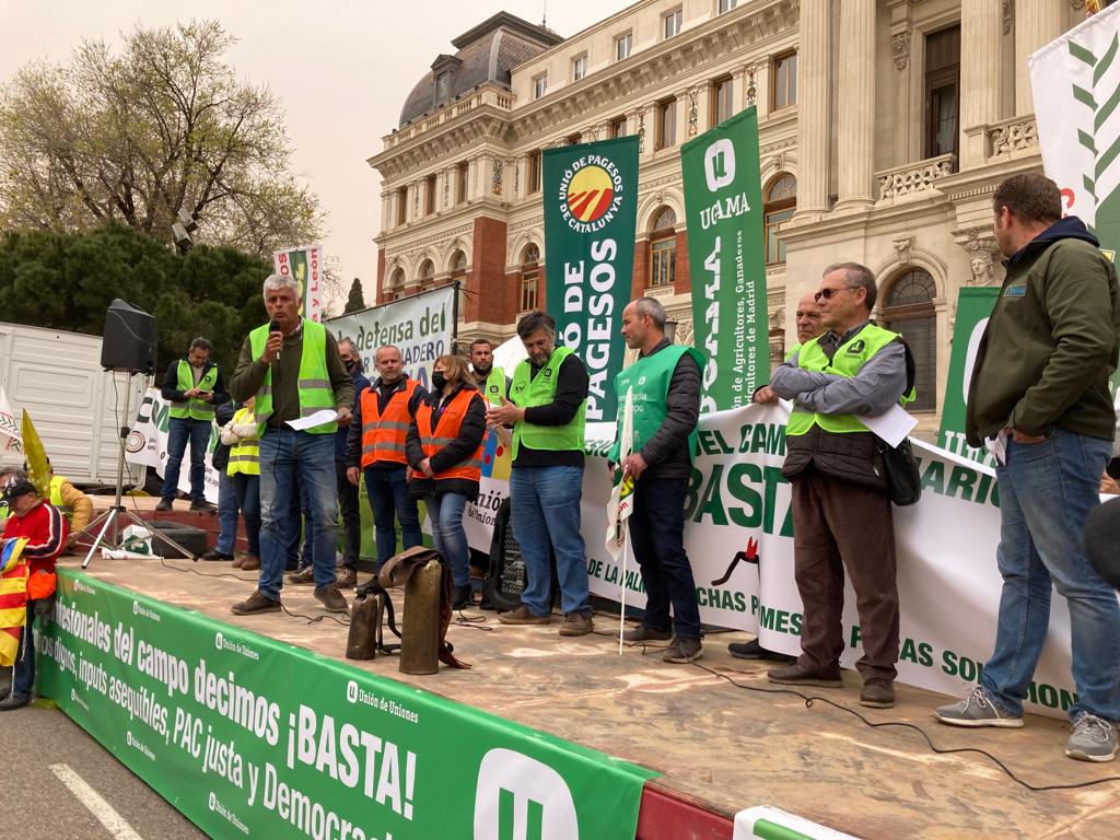 La Unió exige frente al Ministerio de Agricultura precios dignos y costes asumibles para el campo