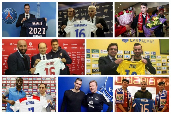 Los principales movimientos en el fútbol español y europeo