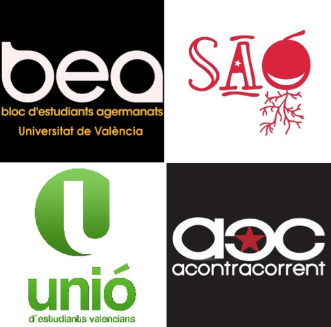 Logos de las principales asociaciones universitarias que se presentan el jueves a las elecciones - 