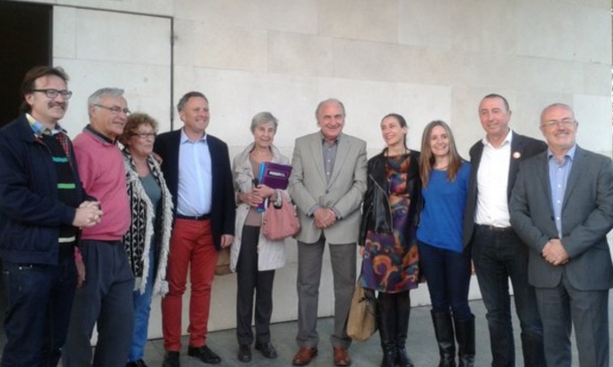 Miembros de la candidatura Compromís-Podemos-És el moment - 