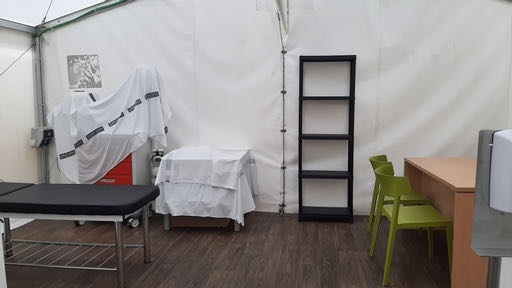 La Generalitat ultima el hospital de campaña de Alicante y Ciudad de la Luz para acoger refugiados