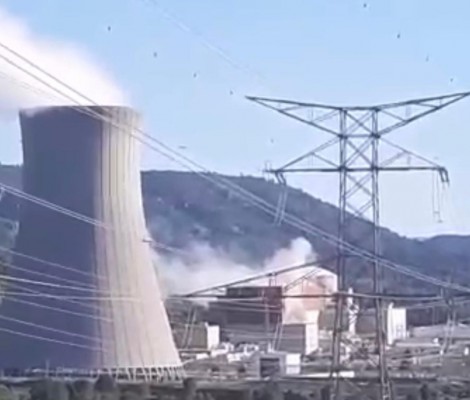 La Central Nuclear de Cofrentes, parada tras una explosión en una instalación eléctrica