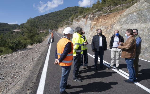 La Diputación ha invertido 1,2 millones en la mejora de la CV-203 entre Ayódar y Torralba del Pinar


