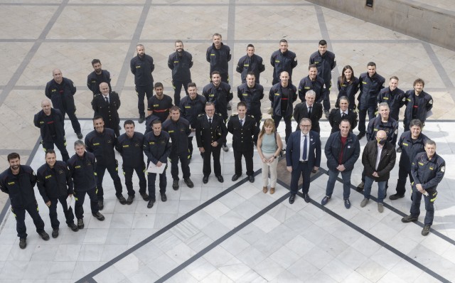 Diputación da la bienvenida a los 17 nuevos efectivos del Consorcio de Bomberos de Castellón