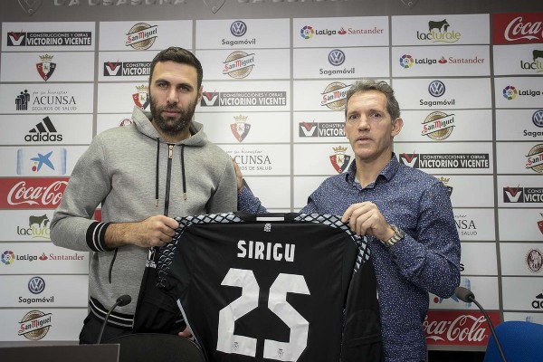 Sirigu dice que aceptó venir a Osasuna para volver a sentirse 