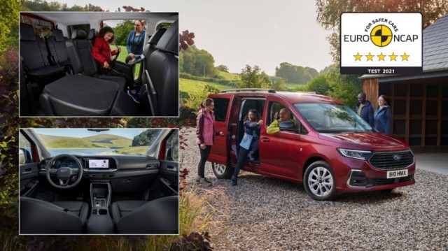 El nuevo Ford Tourneo Connect logra una puntuación de cinco estrellas Euro NCAP