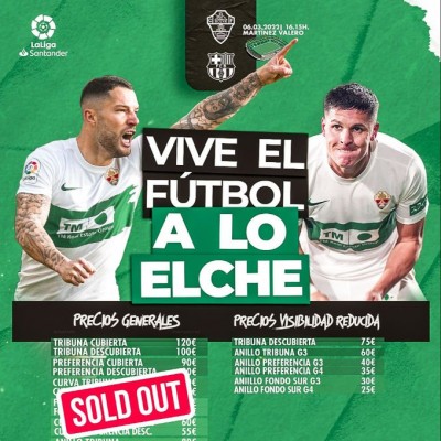 El Elche apela al efecto Francisco para frenar a un Barcelona desatado