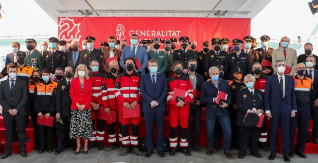 Puig, en la entrega de Distinciones de Protección Civil: 