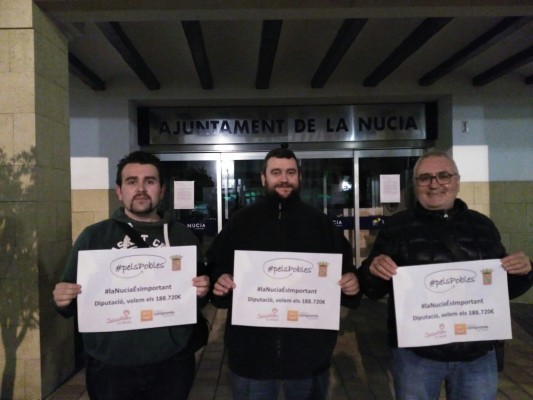 La Guardia Civil ficha a los ediles de PSOE y Compromís de La Nucía en la protesta de los fondos de cooperación