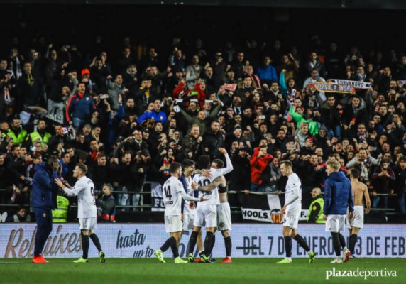 El Valencia cuenta por victorias los últimos cinco partidos de Copa en Mestalla
