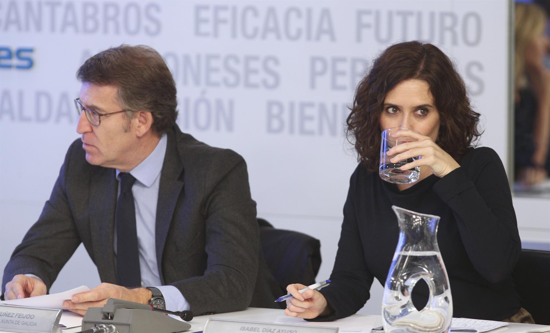 Ayuso apoya la candidatura de Feijoó porque 