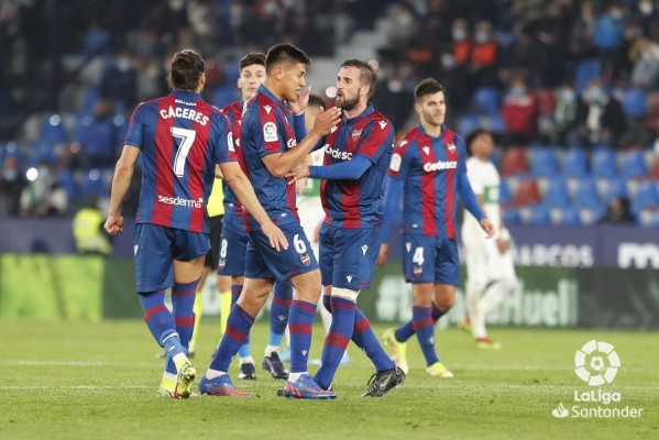 Quinto partido del Levante con tres goles y primera victoria
