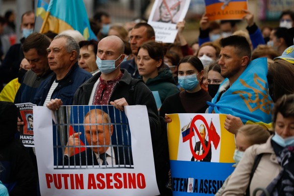 Murcia grita por tercer día contra Putin: 