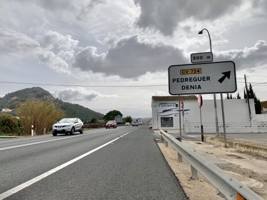 Gata y Pedreguer tendrán dos rotondas en la N-332 para acceder a los polígonos que van a unificar

