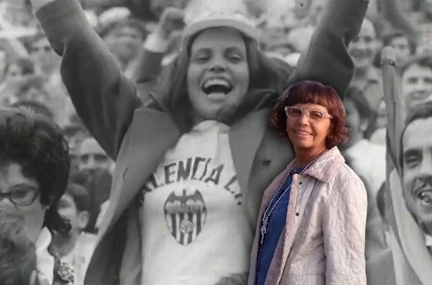 50 años no son nada: vida valencianista de la icónica Mari Tere Berenguer, 'la chica de Sarrià'