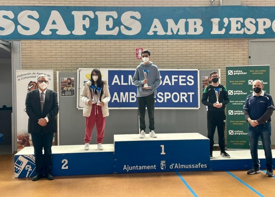 Diego Macías, del Club Ajedrez Andreu Barberá  Paterna, Campeón autonómico sub-18