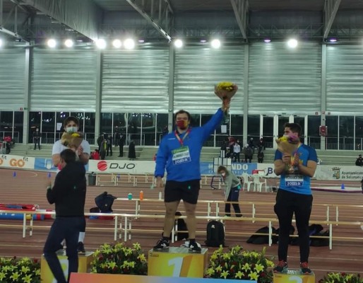 Müller es campeón de España sub-23 de lanzamiento de peso y Carreño tercero