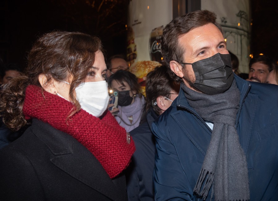 Isabel Díaz Ayuso y Pablo Casado. Foto: ISABEL INFANTES/EP - 