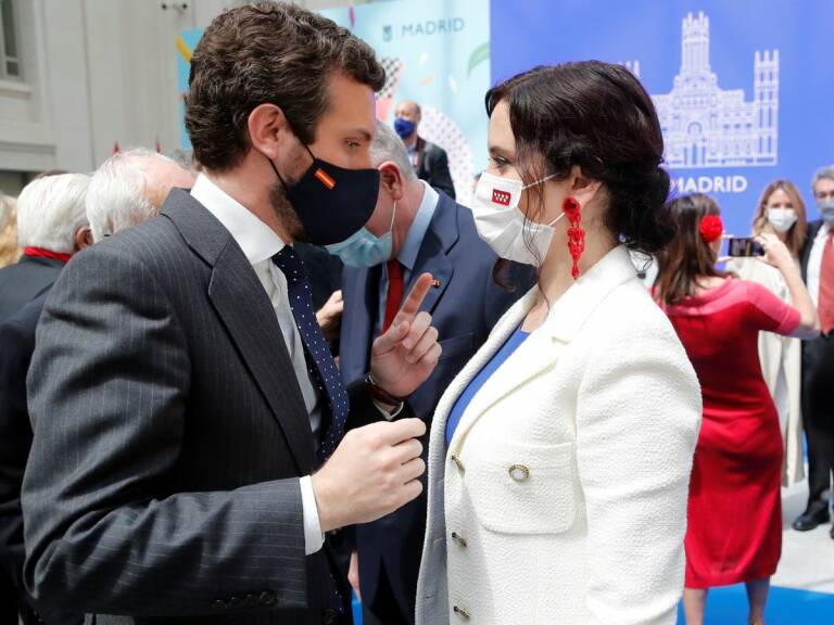 Pablo Casado e Isabel Díaz Ayuso. - 