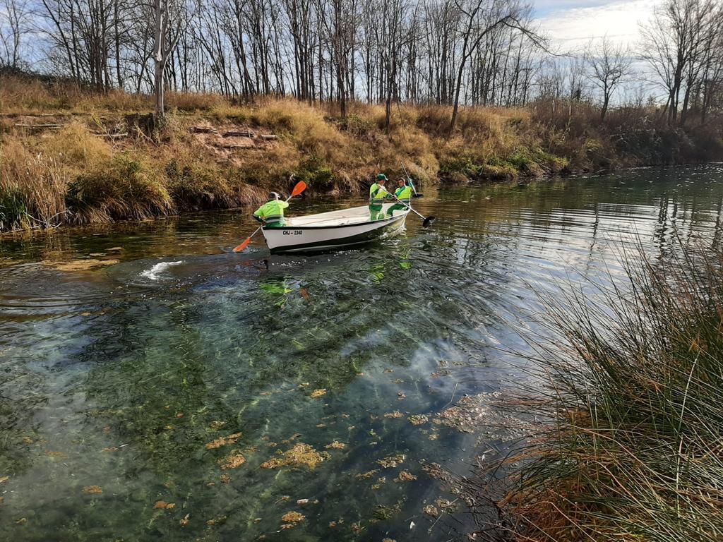 Burriana recoge 185 kilos de basura de las aguas del Clot con una campaña de limpieza