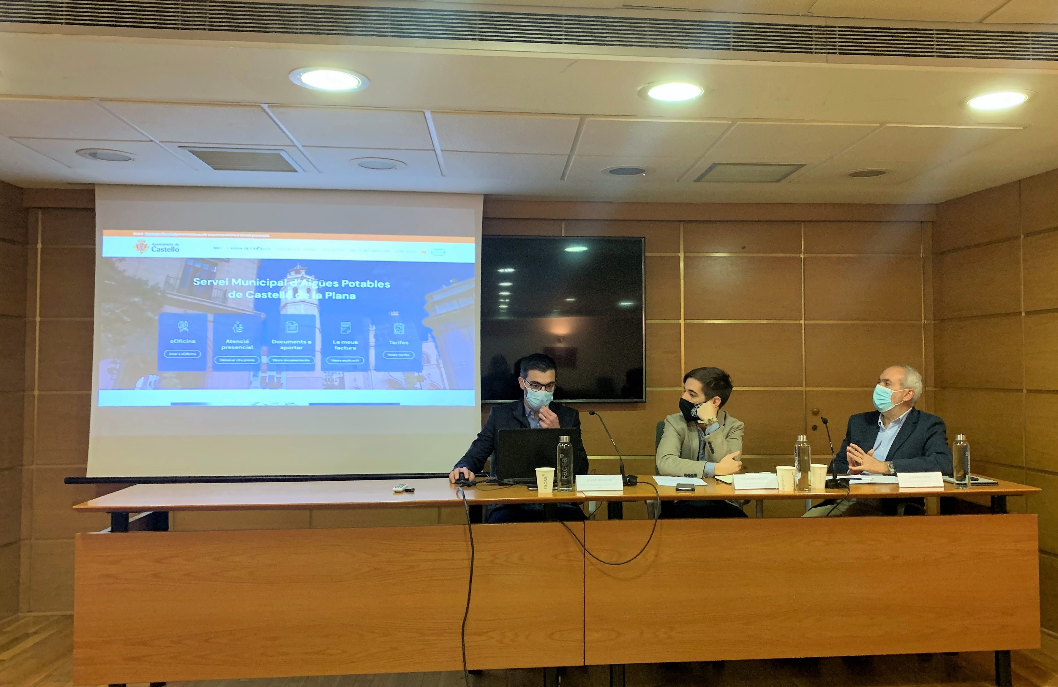 Facsa y el Ayuntamiento de Castelló presentan la nueva web del Servicio Municipal de Agua