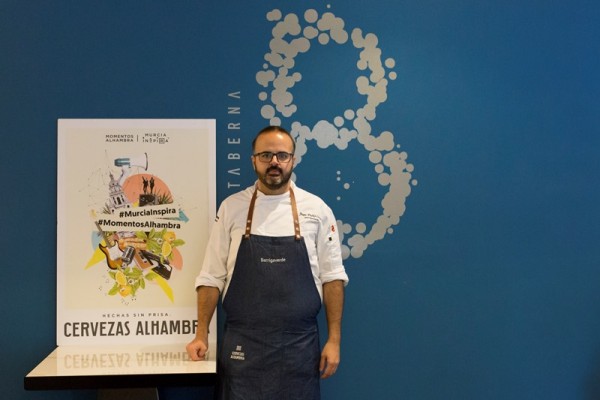 Murcia Inspira cuenta con el chef Juan Pablo Ortiz para la nueva jornada gastronómica
de Cervezas Alhambra

 
