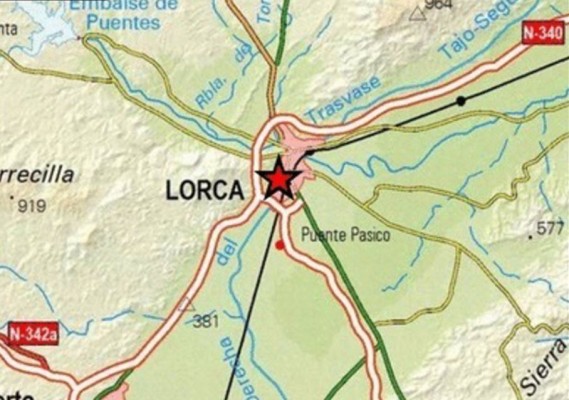 Susto por dos terremotos en apenas 15 minutos en Lorca y Calasparra