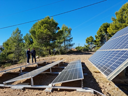 Finestrat renueva la estación fotovoltaica en la partida L'Alhambra