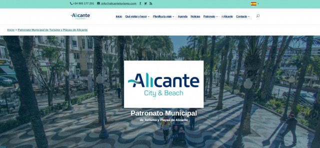 Turismo exhibe el aumento de las visitas a la web del Patronato como prueba del interés por Alicante