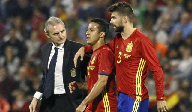 Thiago, entre tres y cuatro semanas de baja por lesión en la rodilla derecha