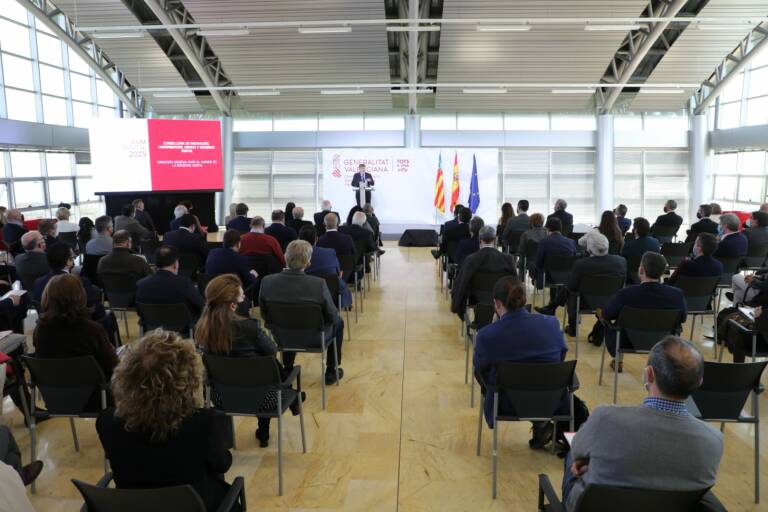 Presentación del Plan de Transformación Digital. Foto: AP - 