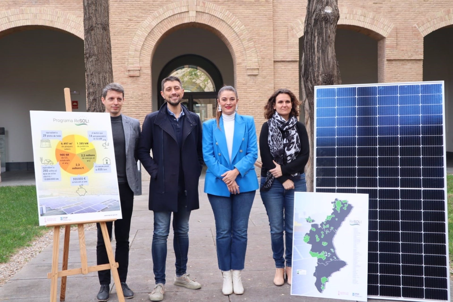 El Director De Transición Ecológica, Pedro Fresco; El Gerente De Epsar, Juan Ángel Conca; La Consellera De Transición Ecológica, Mireia Mollà, Y La Secretaria Autonómica, Paula Tuzón. - FOTO: GVA - 