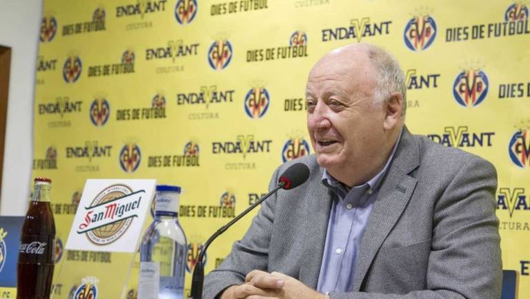 El Villarreal anima a su vicepresidente José Manuel Llaneza, que está hospitalizado