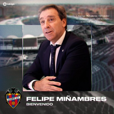 Felipe Miñambres, nuevo Director Deportivo del Levante UD
