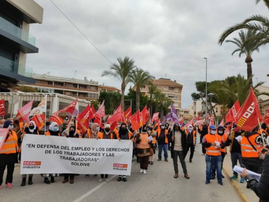 La plantilla de Soldive continúa en huelga a la espera de garantías para los puestos de trabajo