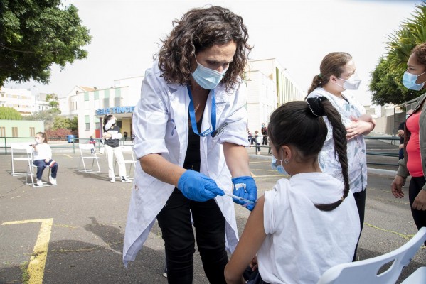 El 55,8% de los menores de 12 años ha recibido la primera dosis de la vacuna contra la covid
