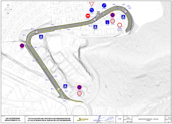 Terminan las obras de urbanización de la calle Munich en la parte alta del Rincón de Loix de Benidorm