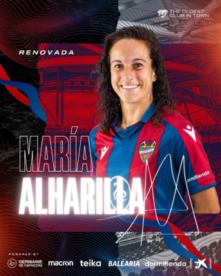 Alharilla, embarazada de cinco meses, renueva con el Levante hasta 2024