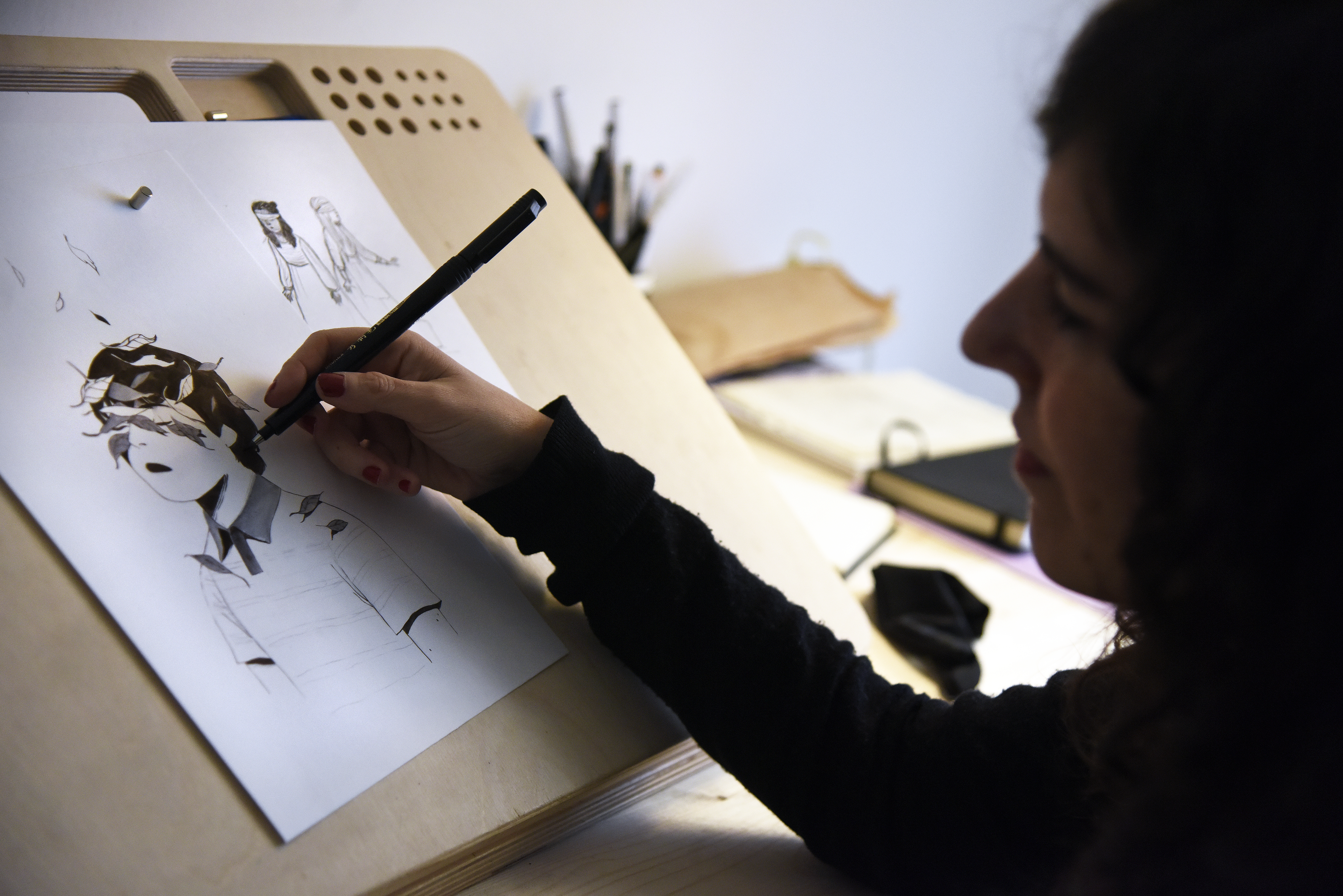 La ilustradora Laura Pérez. Foto: DANIEL GARCÍA-SALA - 