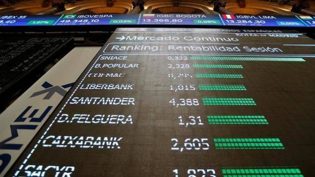 El tirón de la banca acerca al Ibex 35 a los 9.400 puntos a media sesión