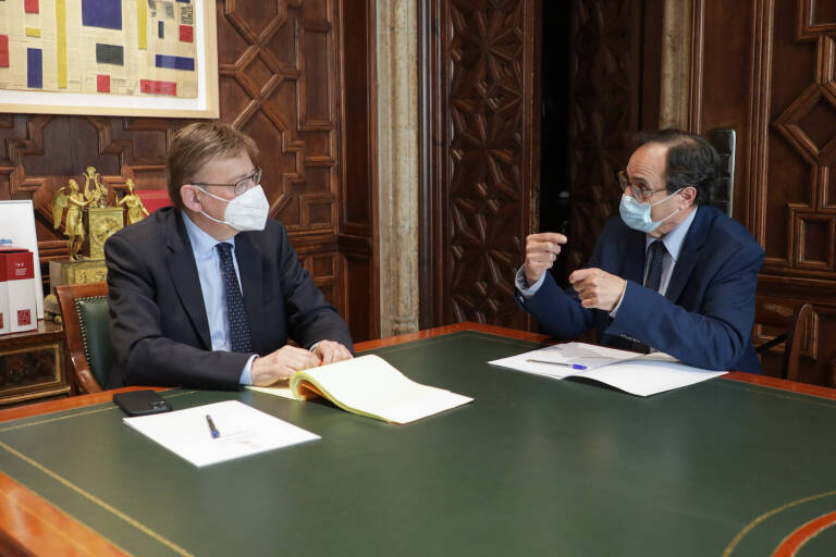  Ximo Puig y Vicent Soler. Foto: GVA  - 