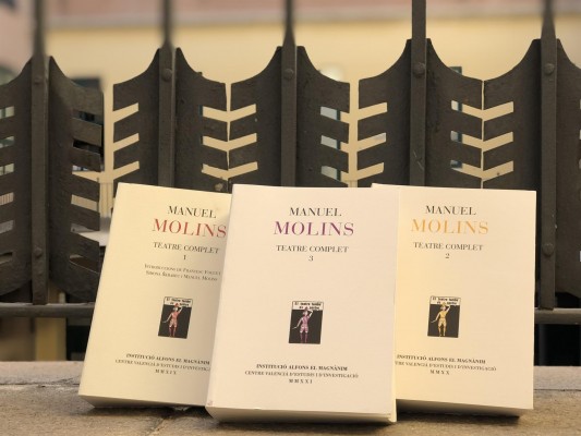 El Magnànim completa la edición del teatro de Manuel Molins 