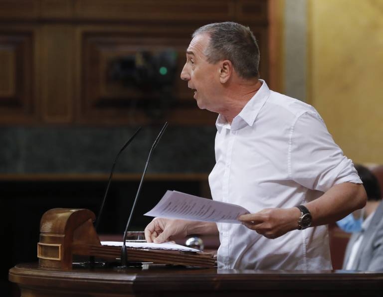 Joan Baldoví, en el Congreso de los Diputados. Foto: POOL - 