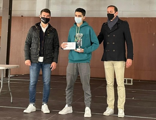 Diego Macías, del Club Ajedrez Andreu Barberá  Paterna, Campeón del Open de Benissa
