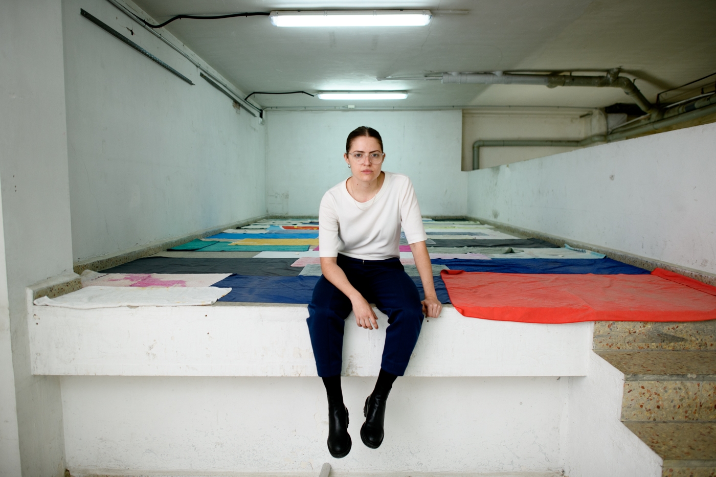 M Reme Silvestre utiliza gel de ultrasonidos para reflexionar sobre el cuerpo