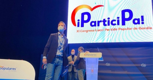 Víctor Soler, nuevo presidente del PP de Gandia con el 97,2% de los votos