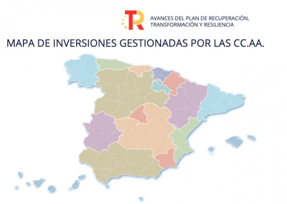 Moncloa lanza un mapa interactivo con la ejecución de los fondos europeos por CCAA