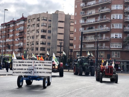 El sector agrario tomará las calles de Murcia el 16 de febrero ante el incremento de los costes de producción