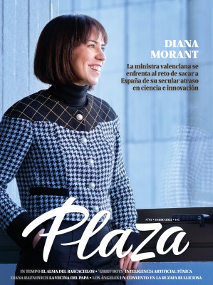 Diana Morant, ministra de Ciencia e Innovación, portada de la revista Plaza